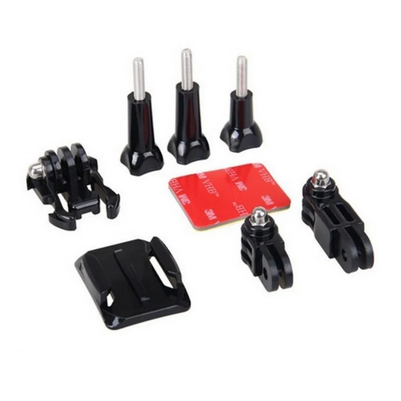 Изогнутый клейкий боковой адаптер для шлема комплект съемки на шлем GoPro Hero 7 6 5 4 3