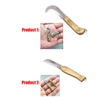 Высококачественный маленький карманный брелок с резьбой в стиле ретро, тактический мини складной нож-папка, новинка из латуни