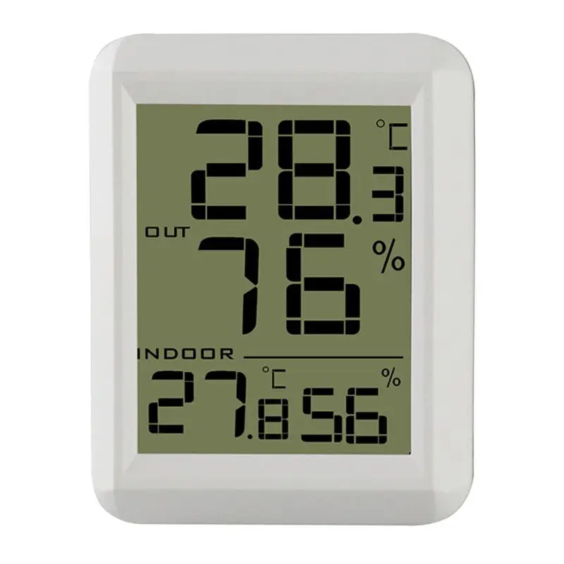 

328ft/100m Wireless Digital Thermometer Hygrometer Indoor/Outdoor Humidity Meter Temperature Monitor C/F
