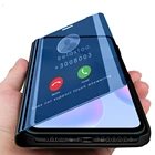 Чехлы для xiaomi redmi 9a 9c nfc, умный зеркальный флип-чехол на readmi redmy redme 9 a c a9 c9 6,53 '', чехол-книжка с подставкой redmi9c
