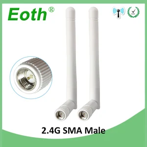 Антенна wi-fi роутер 2,4 ГГц, разъем SMA типа папа pbx 3dbi антенна 2,4 ГГц антенна wi-fi 2,4 ГГц белая для беспроводных wi-fi роутеров антенн