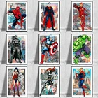 5D алмазная вышивка комиксов Marvel с героями Диснея, Человек-паук, Мультфильм Капитан Америка, алмазная живопись, художественные картины, домашний декор