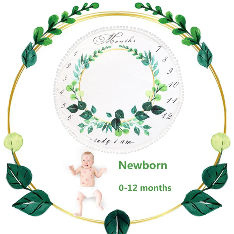 Детское покрывало для фото пеленка обертывание фон ежемесячный рост цветочный