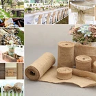 1 мрулон из натурального джута в декорированном мешковиной горшке ленты для поделок в винтажном стиле деревенский Свадебная вечеринка декоративные сделай сам для дома Рождественские упаковочные материалы для подарков