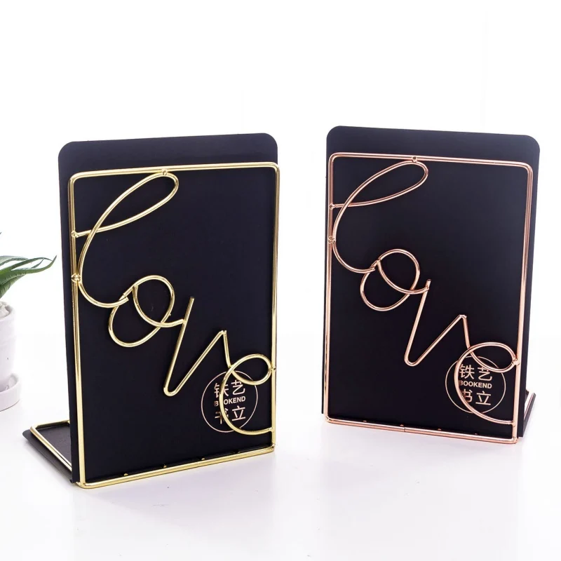 Декоративный держатель для книг из железной проволоки металлическая подставка