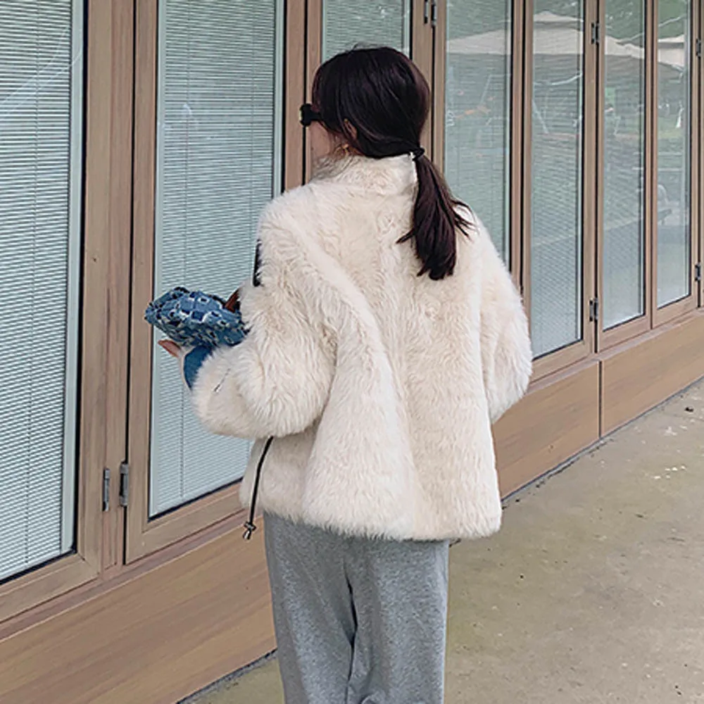 Новинка 2020 роскошное джинсовое модное женское пальто из натурального меха с