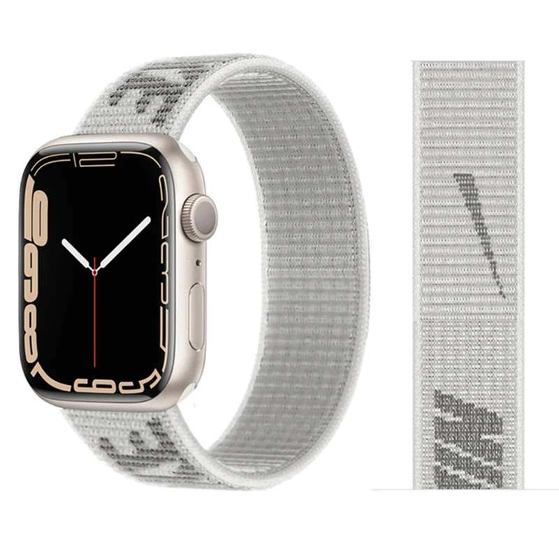 Nylon Loop Strap for apple watch band 45mm 41mm 44mm 40mm 38mm 42mm bracelet correa Watchband iWatch serie 1 2 3 4 5 6 SE 7 band