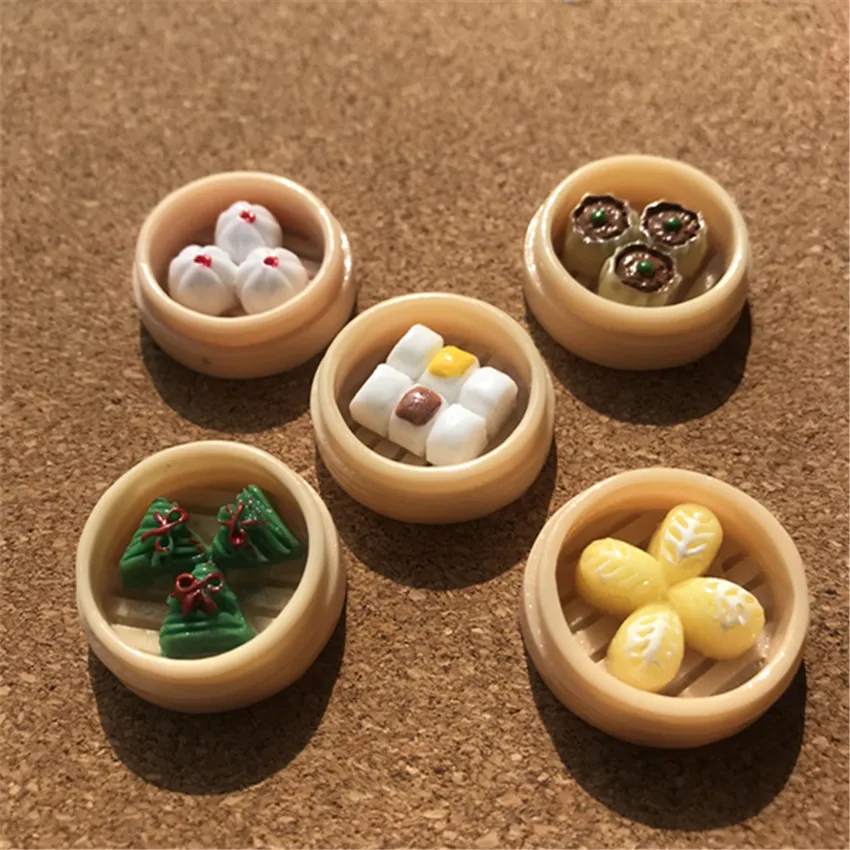 

10pcs 25mm Bun Resin Flatback Cabochon Miniature Food Art Supply Decoration Jewelry Findings And Components For DIY Decoration
