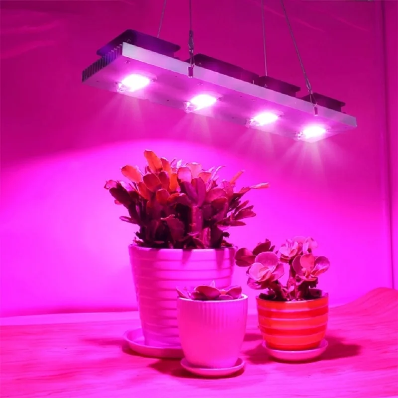 LED Grow Light Full Spectrum 400W 110V 220V COB High Luminous Efficiency for Indoor Hydroponic Greenhouse Plant Growth Lighting
