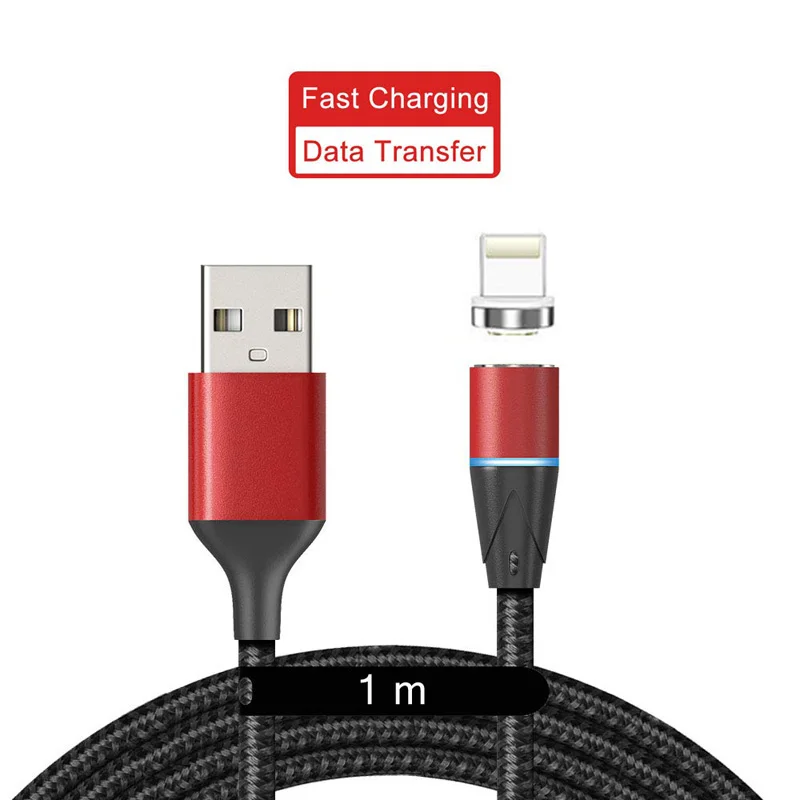 Магнитный кабель 3A для iPhone 11 USB зарядное устройство Pro Max XR XS провод быстрая