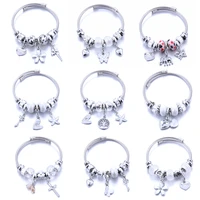 pure white beautiful beaded bracelet tree of life flower pendant bracelets beads jewelry making women girl fasion jewelry