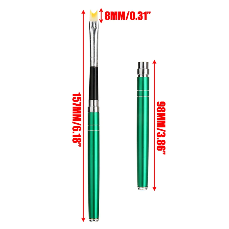 1 шт. кисть для кончиков во французском стиле полулунообразная форма акриловый