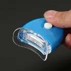 Светодиодный светильник для отбеливания зубов, ручной зубной гель отбеливатель забота о здоровье полости рта для личного Dental отбеливание зубов титановый Электролитный электрод со случайно выбранным