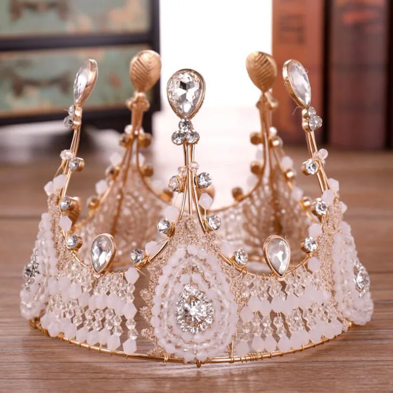 Женские Ювелирные изделия с кристаллами диадемы и короны для невесты свадебные
