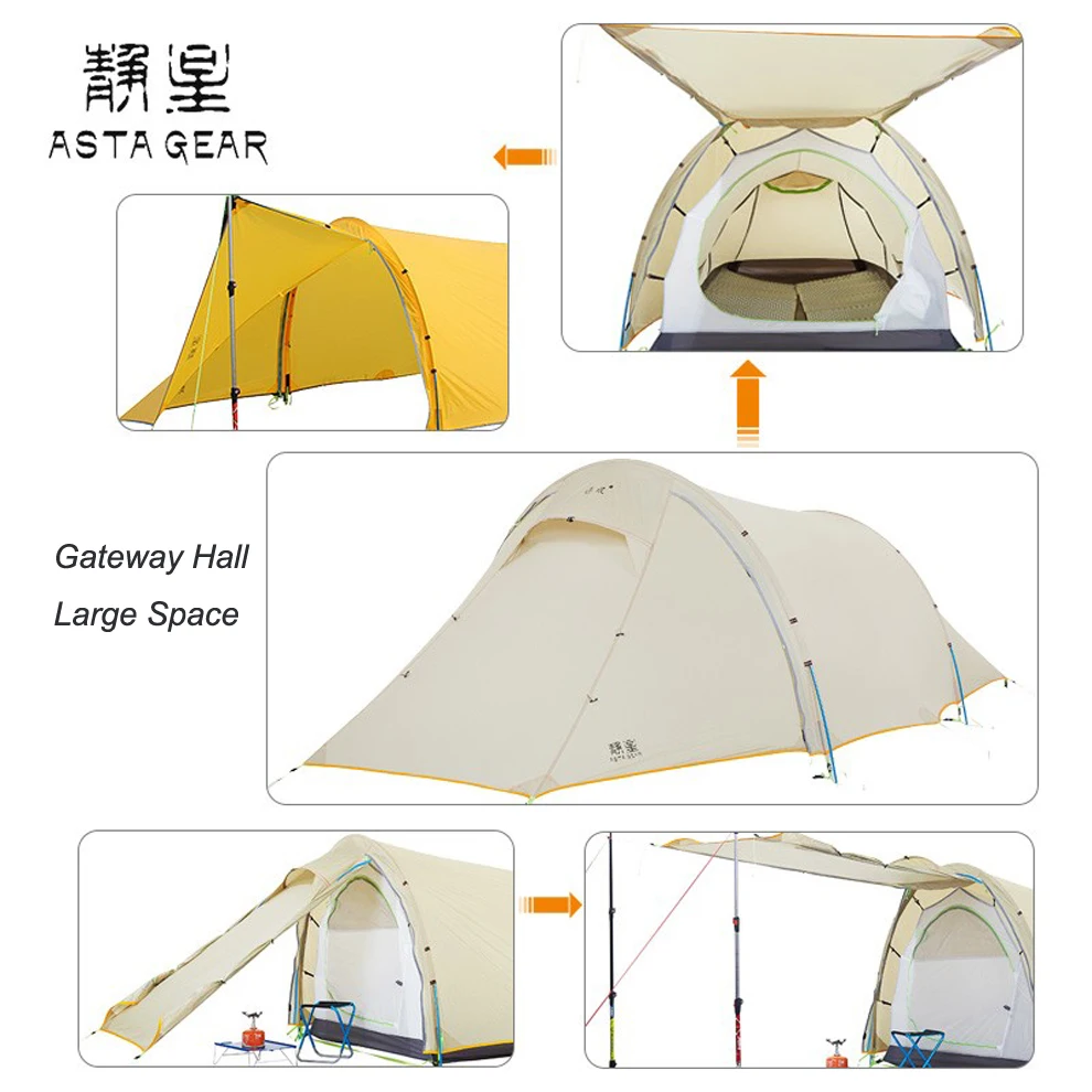 Asta Gear Windchaser 2 20D силиконовый нейлоновый ультралегкий походный Hikking|Палатки| |