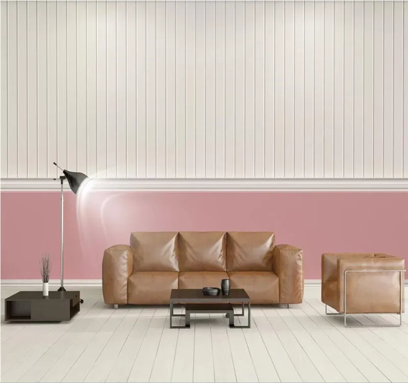 Пользовательские 3d обои простые полоски фоновые стены свежие Геометрические