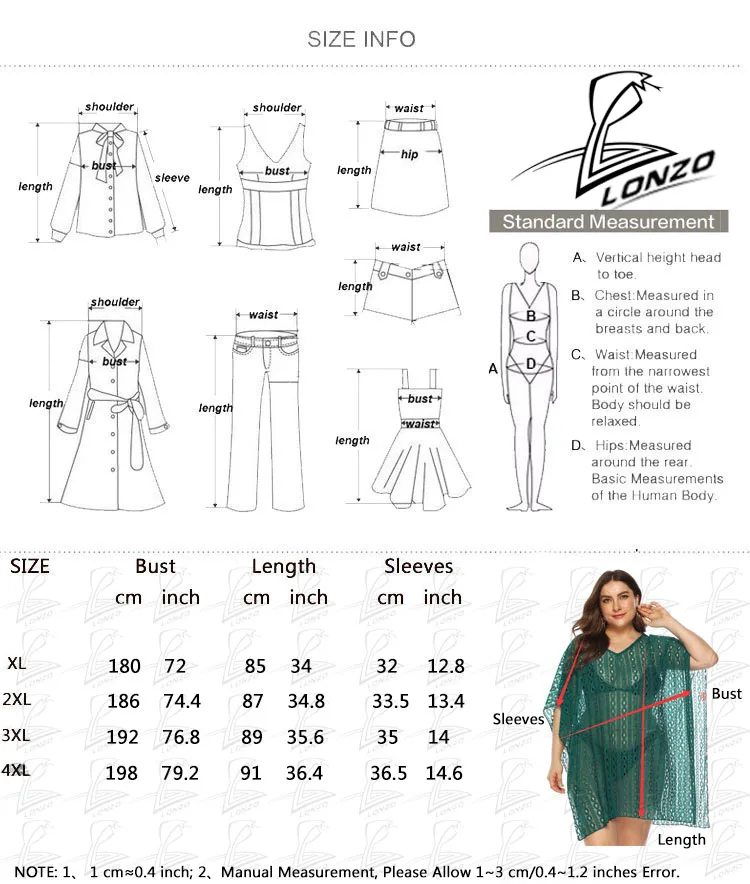 

LONZO New Irregular Sexy Lace Beach Dress Women's Loose V-neck Perspective Bikini Cover Ups Plus Size LCP53