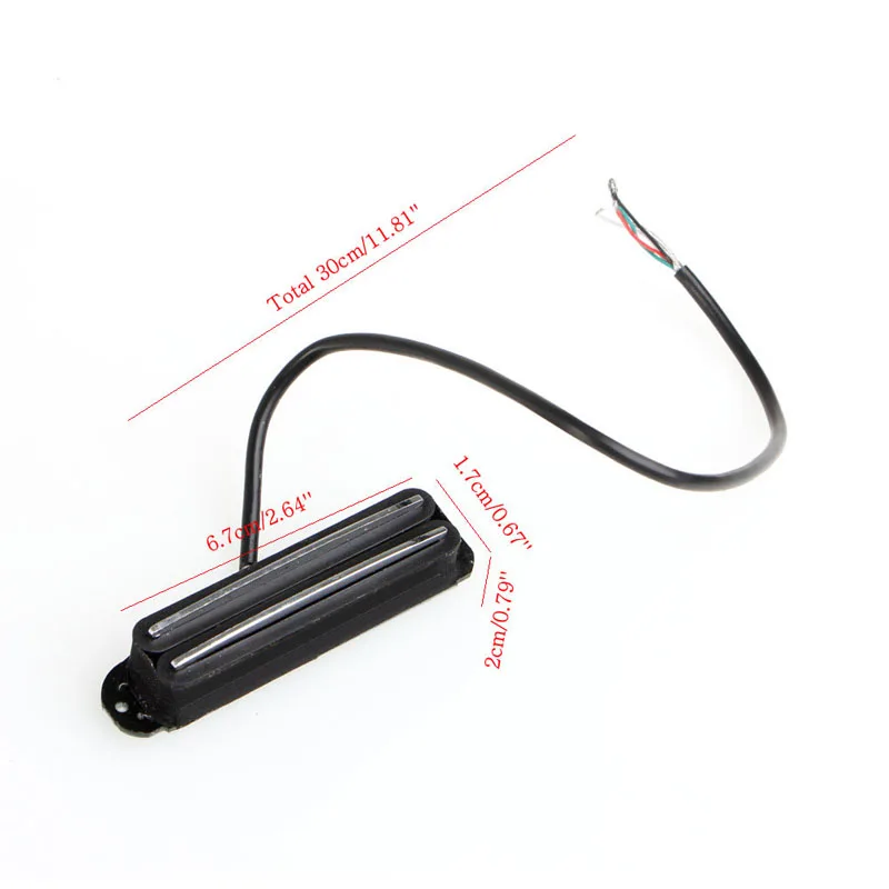 1x dual humbucker schiene e gitarre hals pickup für strat stratocaster heißer free global shipping