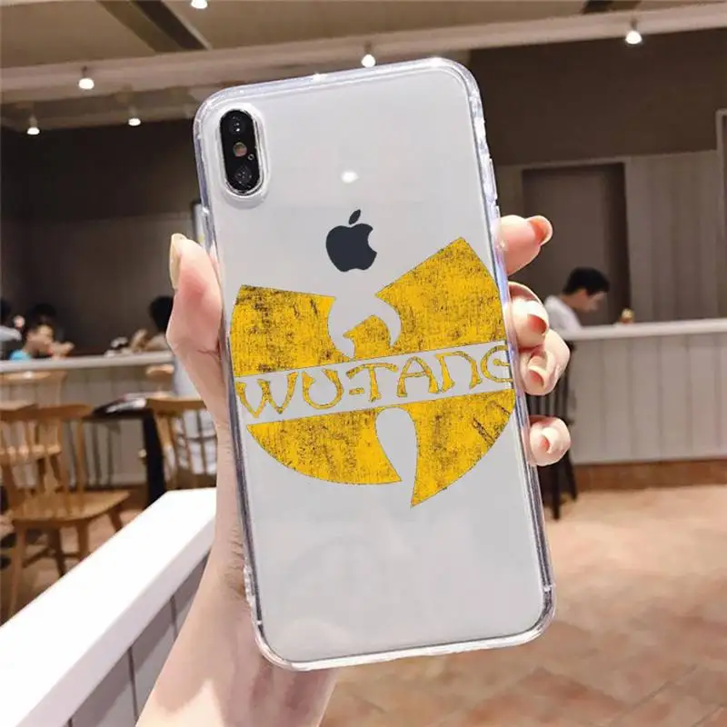 

America HIP-HOP band Wu Tang Clan Phone Case Transparent for iPhone 6 7 8 11 12 s mini pro X XS XR MAX Plus