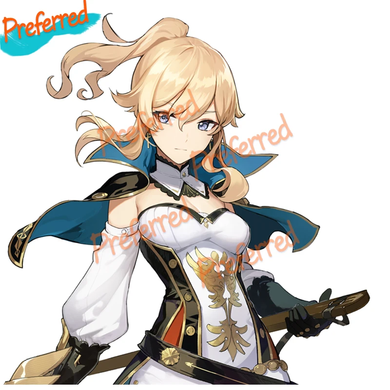 

Genshin Impact Jean Creative Exquisite Car Stickers Decal Anime Cute Car Accessories Decoration Pegatinas Para Coche