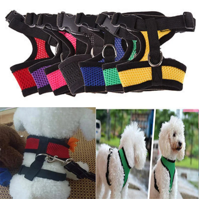 Нейлоновая шлейка для собак жилет светоотражающая лента зеленая нейлоновая