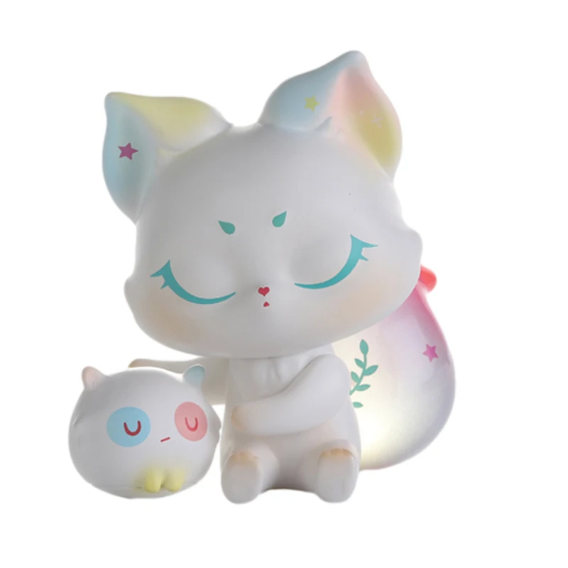 

Anime Blind Box Kawaii Cherry Blossoms Fox Doll Series Action Figure Random Surprise PVC Model Kids Toy Christmas Gifts