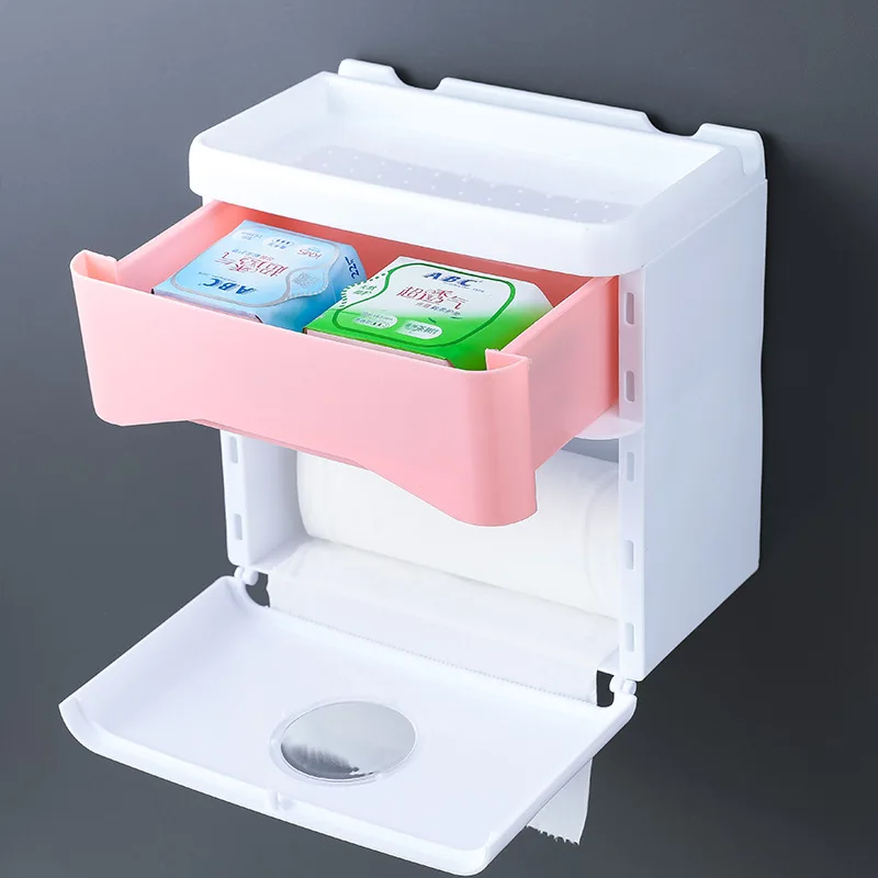 Водонепроницаемая коробка для салфеток в ванную комнату пластиковый держатель