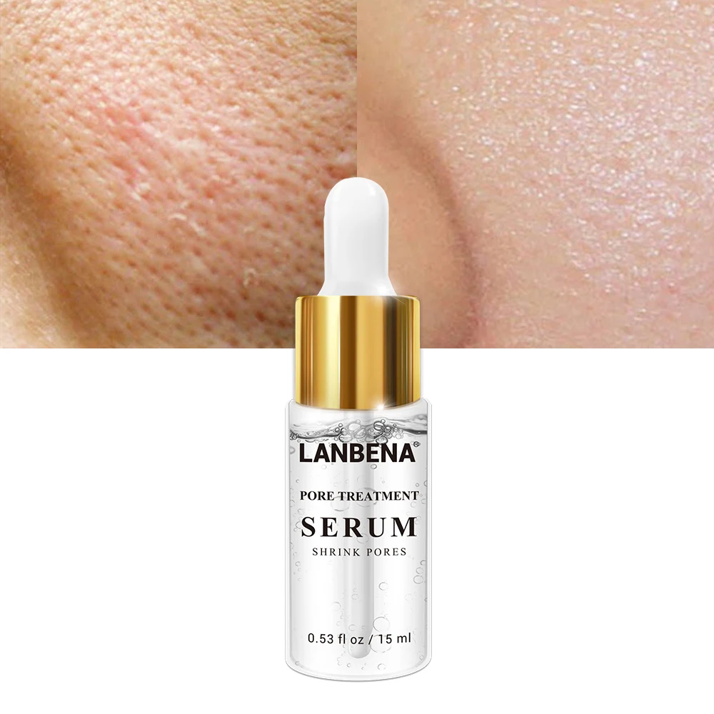 LANBENA Pore Treatment Serum Essence Shrink Pores Relieve Dryness Oil Control Firming Moisturizing Repairing Smooth Skin Care | Красота и
