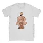 Папы футболки с изображением медведя, для мужчин Barebeef Gaybear Gayart Гей ЛГБТ мужской футболки Новинка Базовые Футболки с круглым вырезом одежда из хлопка, футболки
