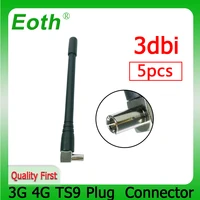 eoth 5pcs 3g 4g lte antenna 3dbi sma male connector plug antenne router external repeater wireless modem antene