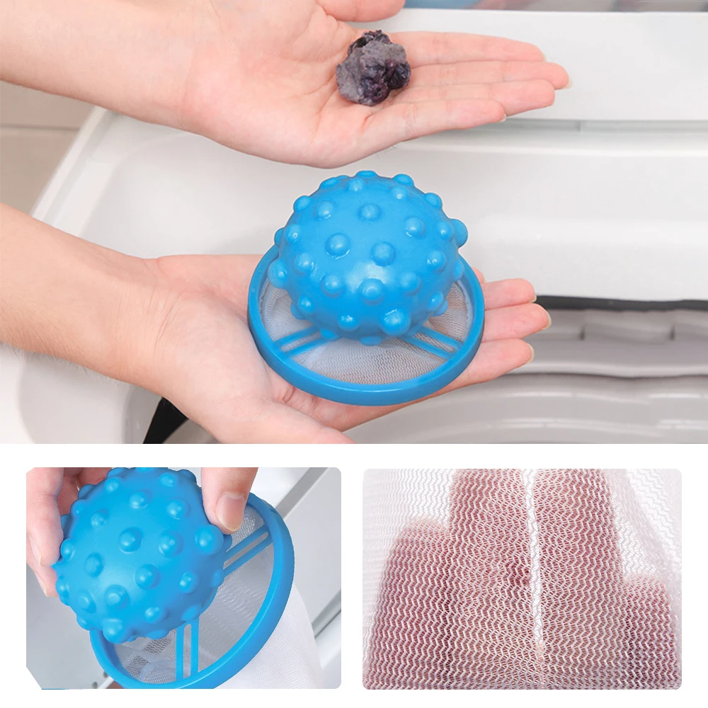 Удаление волос Catcher фильтр сетка мешок чистящие шары грязное волокно коллектор