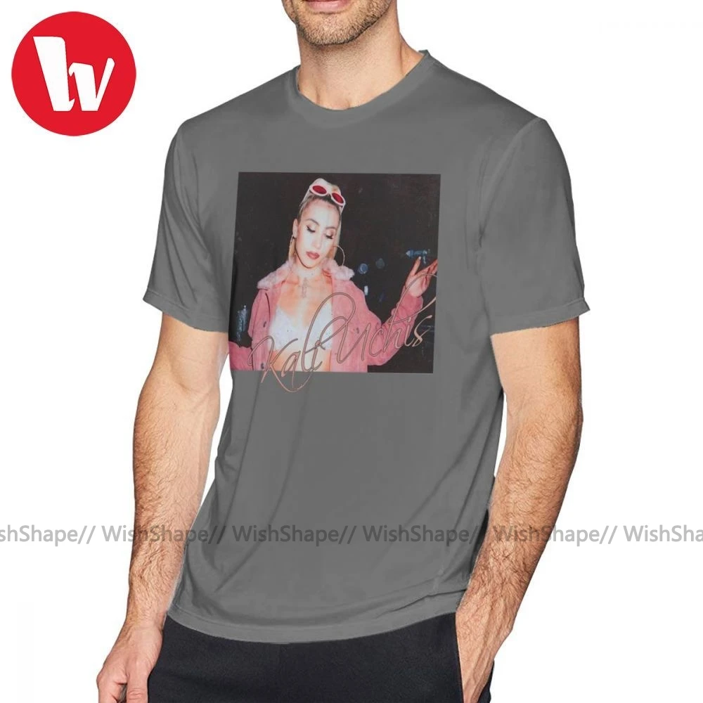 Футболка Cardi B футболка Kali Uchis Script Пляжная забавная с принтом 100 хлопок Мужская