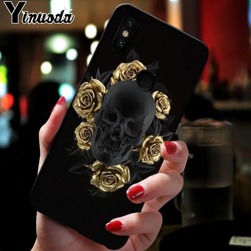 Yinuoda Каратель маска череп аксессуары чехол для телефона xiaomi redmi 7 5plus 6pro 6a 4x go note5 note7 note6pro mi8se 9se coque - Цвет: 16