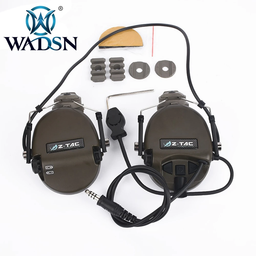WADSN гарнитура Sordin наушники с шумоподавлением с быстрым адаптером для шлема, набор для военных страйкбола, охотничьих наушников WZ034