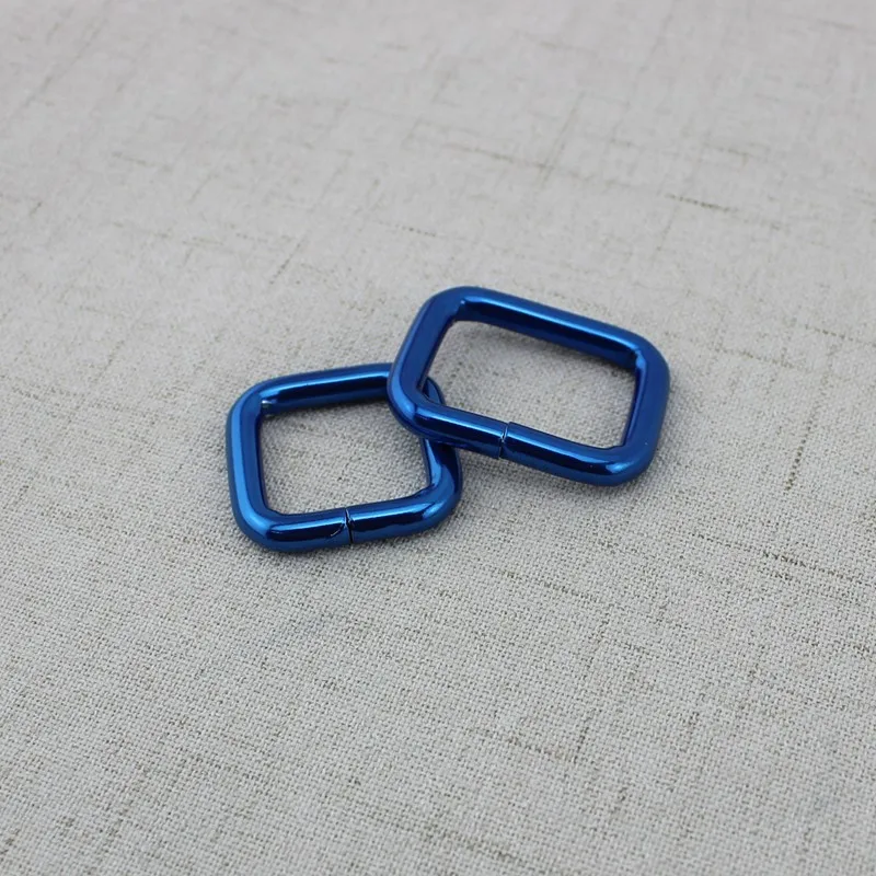 10 шт. 50 синие металлические квадратные кольца пряжки ремень для одежды сделай сам