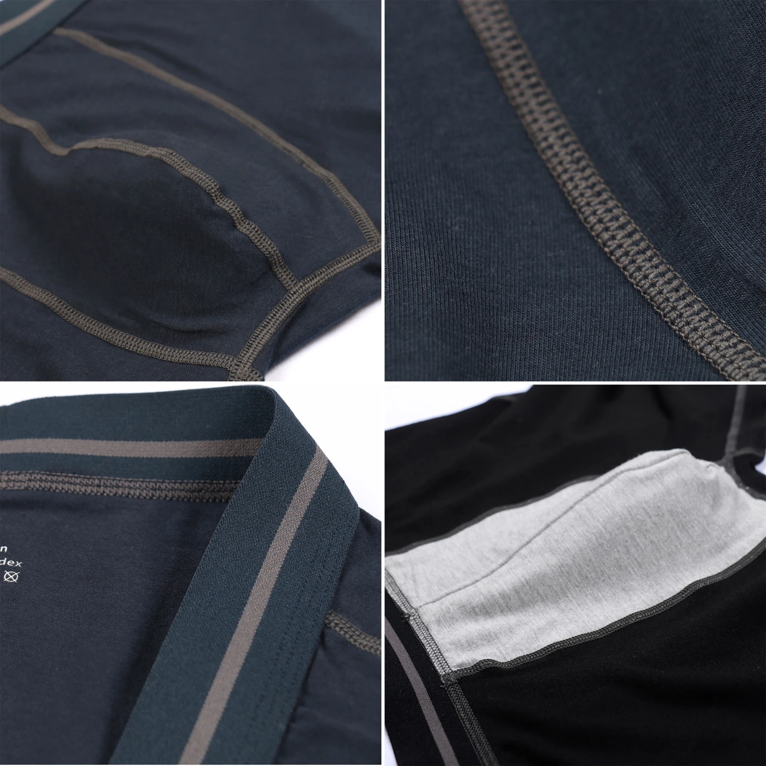 6Pcs/lot Mens Boxer Underwear Plus Long Running Wear Leg Pure Color Breathable Sexy Boxershorts Men Underwear Boxer Long Homme