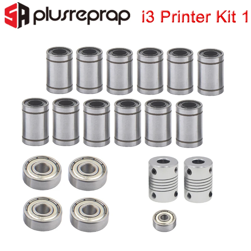 Комплект для 3D принтера Reprap I3 шкив GT2 608zz 624zz шарикоподшипник LM8UU линейный
