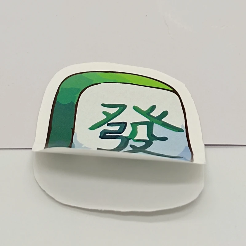 

full color glossy paper sticker label printing custom/