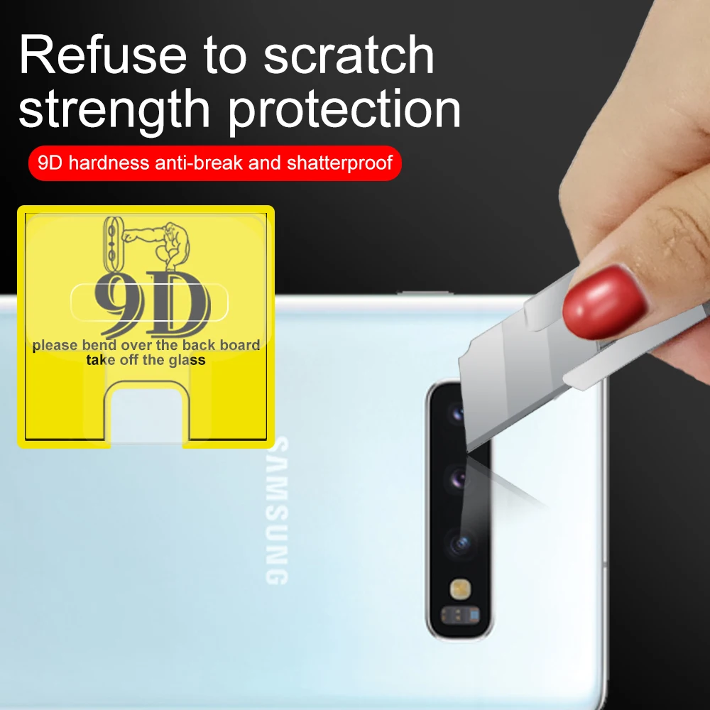 Защитная пленка 9D для камеры Samsung Galaxy S8 S9 S10 Plus S10E стеклянная крышка объектива Note 8 9