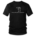 Мужская футболка для гольфа La Linea, футболка с анимационной комедией в стиле Харадзюку, крутая футболка с коротким рукавом, Мужская хлопковая футболка, идея для подарка