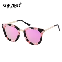 sorvino 2021 dazzling sunglasses for women driving shades retro package flower rose gold glasses luxury brand designer