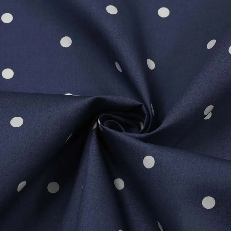 Простая текстура белые точки на голубом фоне 32s 130*70 плотность пряжи 100 хлопок г/м2 вес очень мягкий на ощупь