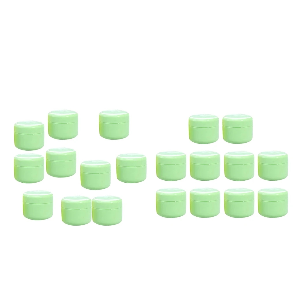 Пустые банки с крышками 20 шт. многоразовые пластиковые контейнеры без бфа