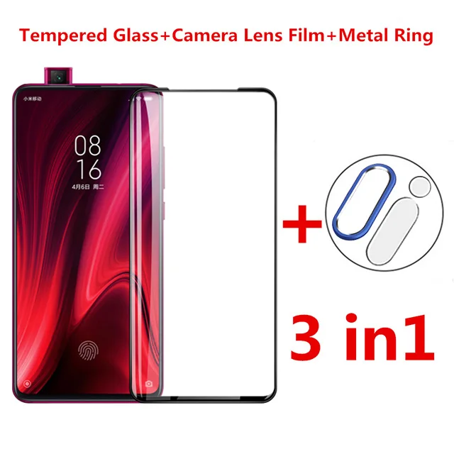 3 in 1 Blue Gold 3 in 1 Camera Lens Film for Redmi Note 7 8 pro Mi9T K20 pro Glass Protective Ring Screen Protector For Xiaomi Redmi Note 8 7 pro - Цвет: 3 in 1 Blue Gold