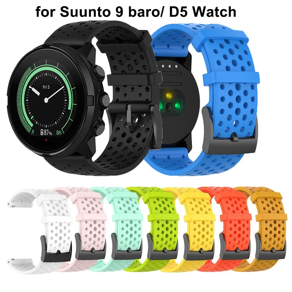 24 мм мягкая силиконовая лента ремешок для Suunto Спартанский спортивные наручные HR