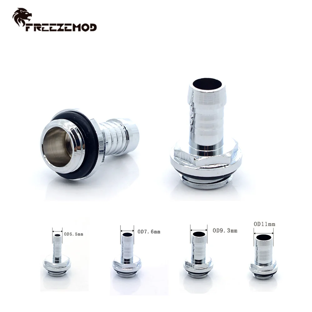 FREEZEMOD тонкий фитинг в виде пагоды OD5.5/7 6/9 3/11 мм мягкий трубчатый G1/4 шланг из ПВХ 4-5