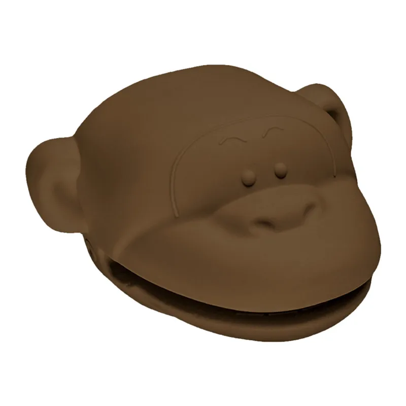 Комплект из 2 предметов печь Перчатки обезьяна форме мини Прихватки Силиконовая