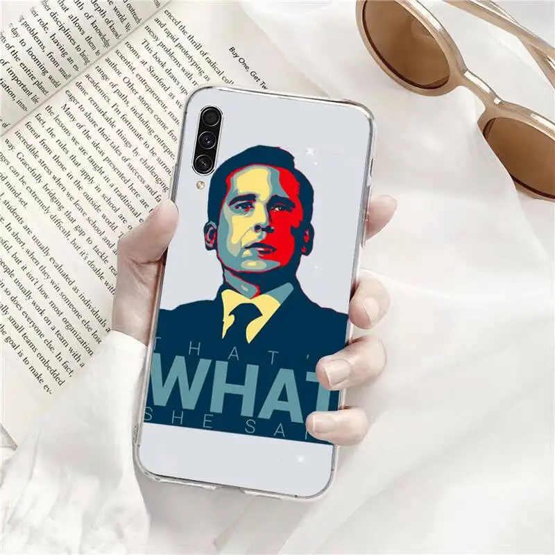 

The office tv show Phone Cases Transparent for Samsung A71 S9 10 20 HUAWEI p30 40 honor 10i 8x xiaomi note 8 Pro 10t 11