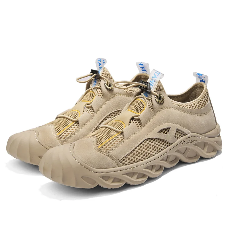 

2021 Spring and Summer New Outdoor Climbing Boots Comfortable Breathable Mesh Sneakers Fashion Soft Bottom Casual Shoes Hiking