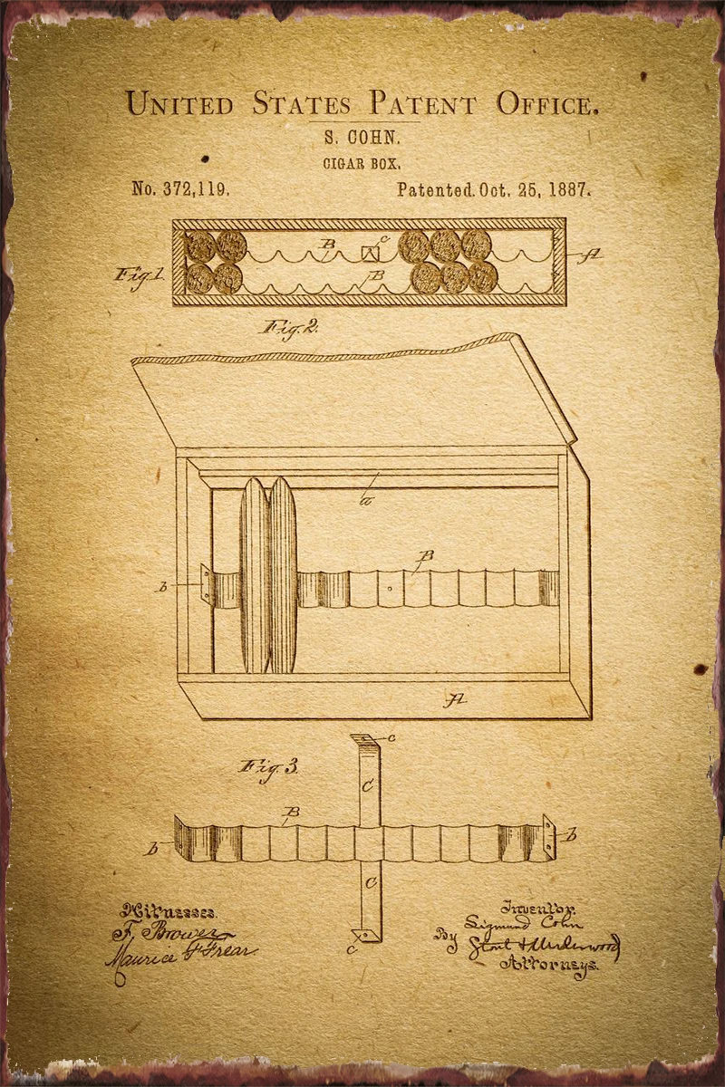 

Коробка для сигар, металлическая жестяная вывеска, жестяные таблички, Настенный декор, украшение для комнаты в стиле ретро, винтажное украш...